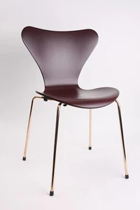 Fritz Hansen 3107 Arne Jacobsen Merlot Édition Limitée 2017 En Or Véritable Rose - Bild 1 von 4