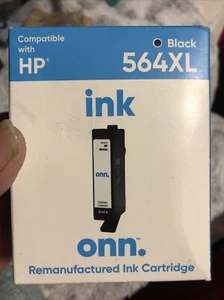 ONN 564XL HP Schwarz Drucker Tintenpatrone Neu Fabrikversiegelt Ablaufdatum 10/2024 - Bild 1 von 4