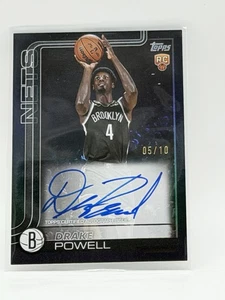 2025-26 Topps Drake Powell Real Ones On Card Rookie Auto Black Rainbow /10 RC - Bild 1 von 2