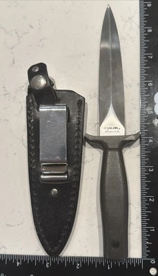 Valor 384 Valor 440 Stainless Steel 5-inch Boot Knife with Sheath / Clip - Image 1 of 4