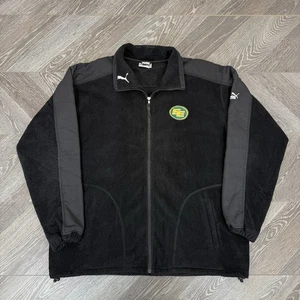 Vintage Y2K/90s Puma Edmonton Eskimos Elks Full Zip Fleece Jacket Size XXL 2XL - Picture 1 of 12