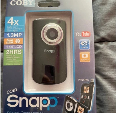 COBY SNAPP Digital Camcorder Pocket Size 4X Zoom CAM3001 2010 - NEW SEALED  - Image 1 of 4
