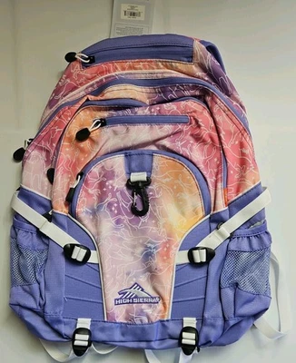 High Sierra 紫色粉色背包 书包 旅行学校 独角兽 云袋 全新 — 第 1/4 张图片