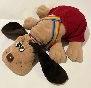 Hasbro Pound Puppies 18" Stuffed Dog Brown Large Plush Retro With Outfit - Picture 1 of 3