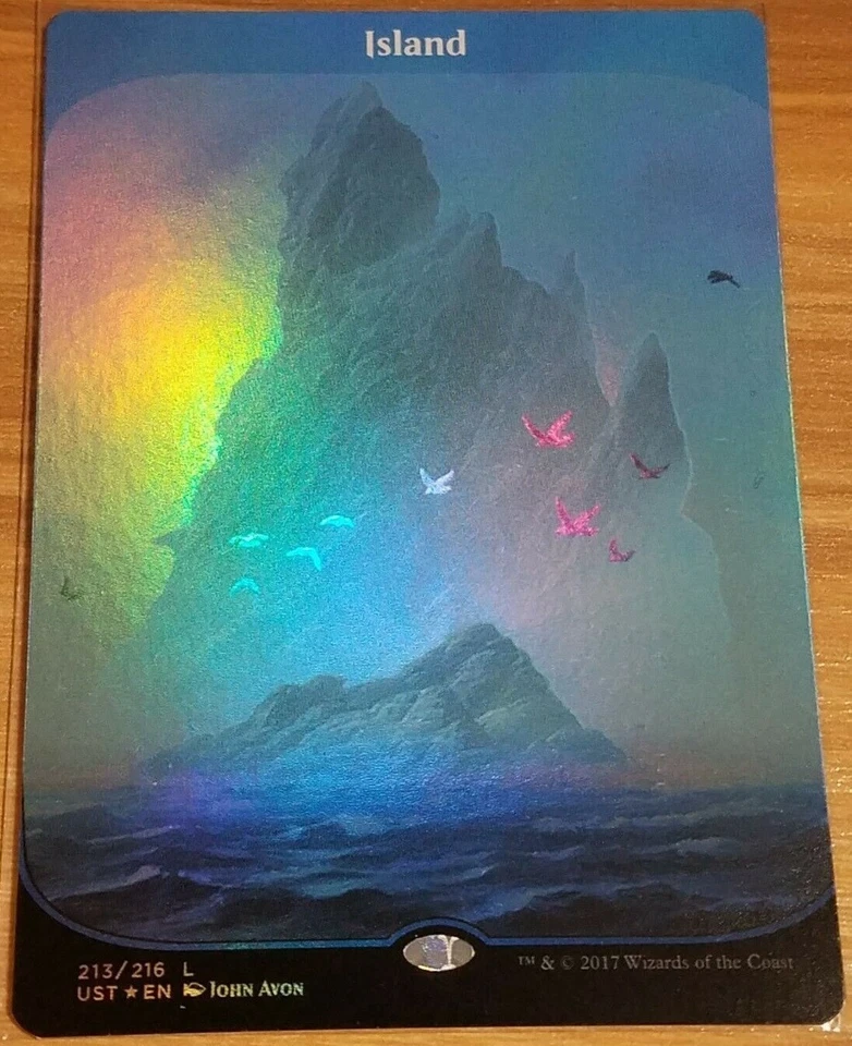 FOIL  Island / Insel  - UNSTABLE -  englisch  (near-mint +)  ** Full Art ** - Bild 1 von 1