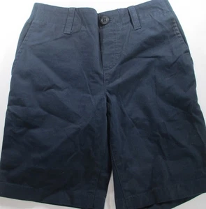 LANDS END Navy School Uniform Elastic Waist Pull-On Chino Pants Boys S NEW - Picture 1 of 6