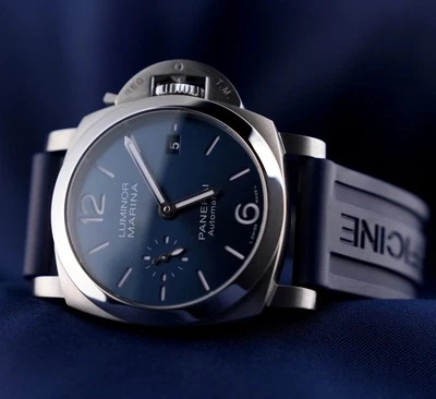 Panerai Luminor Marina Quaranta Blue Dial Complete Set - PAM01370 - Image 1 of 4