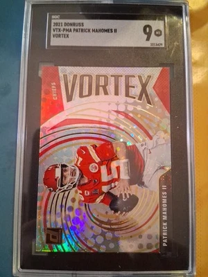 2021 Panini Donruss - Vortex Patrick Mahomes II #VTX-PMA Sgc-9 - Image 1 of 2