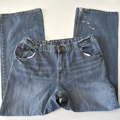 Винтажные джинсы Faded Glory для мальчиков 16 мужские 32 хаски широкие ноги мешковатые фигуристские синие y2k - Изображение 1 из 4