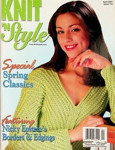 Knit N Style Magazine April 2001 Spring Classics Borders & Edgings Halter Top - Picture 1 of 5