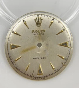 Original Vintage Rolex Oyster Precision Caliber 710 Silver/Gold Dial - Picture 1 of 9