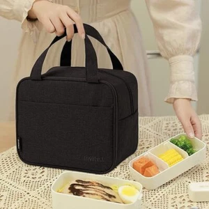 Lunch Bag Reusable Insulated Cooler Lunch Box Adult Water Resistant Tote Bag - Picture 1 of 7