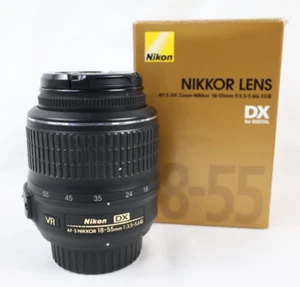 Nikon AF-S DX Nikkor 18-55mm f/3.5-5.6 G VR Lens for DSLR Cameras - Picture 1 of 11