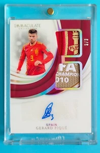 Camiseta deportiva Immaculate Soccer Gerard Piqué 2018-19 parche doble automática 3/3 # - Imagen 1 de 2