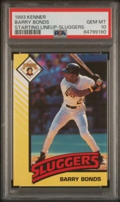Barry Bonds 1993 Kenner Starting Lineup Sluggers PSA 10 Low Pop! - Image 1 of 2