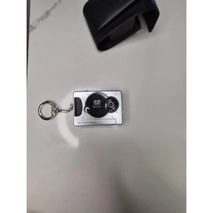 Mini Digital Camera Keychain Silver Collectible Novelty Photography - Picture 1 of 6
