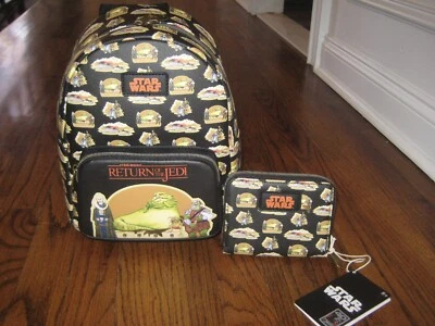 Star Wars El Retorno del Jedi 40th Ann Mini-Mochila Estampado Completo + ¡Juego de Cartera! Foto 1 de 4