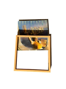 Schallplattenrahmen Rahmen für Vinyl Schallplatte in braun 12" Bilderrahmen - Bild 1 von 5