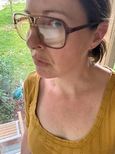 Vintage double bridge Aviator Reader glasses Mid Century Some Scuffs and marks - Picture 1 of 7