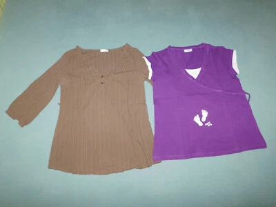 2 Umstands-/ Schwangerschaftsoberteile C&A Yessica Prenatal Gr. S und M - Bild 1 von 4