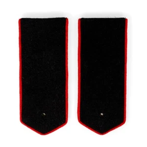 Reproduction WW2 Russian Army Black Red Piped Shoulder Boards - Artillery- Wool - Picture 1 of 3