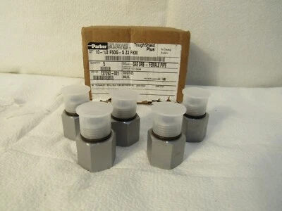Лот из 5 трубных адаптеров Parker SAE ORB - гнездовые P/N 10-1/2 F50G-S - Изображение 1 из 4