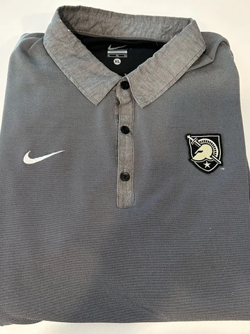 Nike Dri Fit Army Black Knights Gray Polo Shirt Men’s Size XL Cover
