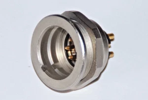 Miniatur-Rundsteckverbinder, 6-polig, Push-Pull, Einbaustecker BINDER Serie 440 - Picture 1 of 4