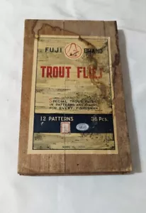 Mosche trota marca Fuji vintage in scatola di legno gancio misura n. 10 LEGGI (254 K) - Foto 1 di 2
