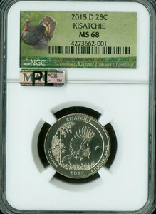 2015 D KISATCHIE QUARTER NGC MS68 MAC PL FINEST REGISTRY * - Picture 1 of 2