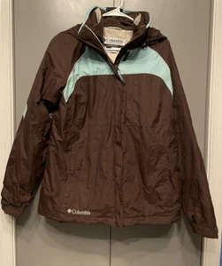 Columbia Chaqueta Intercambiable 3 en 1 Invierno Otoño Chocolate Marrón Aqua L Abrigo - Imagen 1 de 9