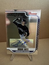 2006 Bowman Draft Signs of the Future AUTO #CDR Chaz Roe - Colorado Rockies