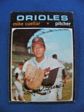 1971 Topps Baseball Cards Mike Cuellar Baltimore Orioles #170