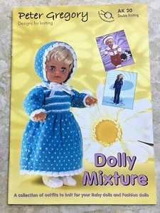 Peter Gregory Dolly Mixture  Knit Pattern Book for baby & fashion 889.1.38 AK20 - Picture 1 of 8