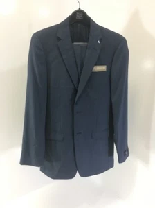 JOS A. BANK TUTA UOMO 2 PEZZI COLLEZIONE CLASSICA SLIM FIT BLU NAVY 38L/32W NUOVA CON ETICHETTE - Foto 1 di 11