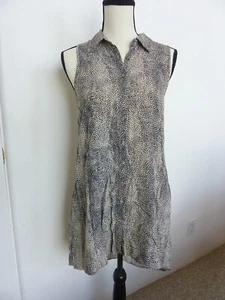 COTTON ON Sleeveless Dress Sarong Resort Luau Vacation Dress Black/White Size L - Picture 1 of 13