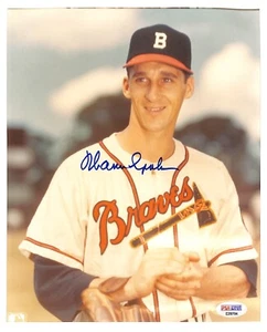Warren Spahn Autographed 8x10 Photo PSA/DNA Boston Braves - Picture 1 of 2