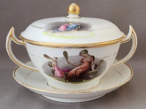 NEW HALL ADAM BUCK COVERED BOWL & STAND C1815-20 PAT PRELLER COLLECTION - Bild 1 von 9