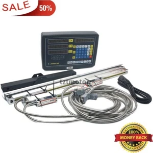 CNC 3 Axis DRO Kit Digital Readout & Linear Glass Scale for Milling Bridgeport  - Picture 1 of 7