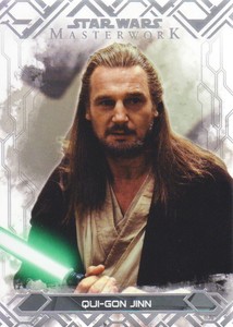 2017 Topps Star Wars Masterwork Base Set Trading Card #4 Qui-Gon Jinn