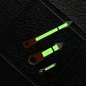 Green Luminous High Pin Silver Edge Watch Hands for 6497/6498/ST3600 Movement - Picture 1 of 2