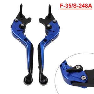 Blau Klappbare Kupplungshebel Bremshebel Für Suzuki GSXR600 GSXR750 2004-2005 - Bild 1 von 11