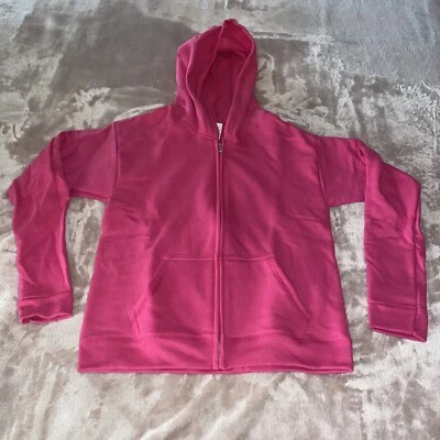 Sudadera con Capucha Cremallera Completa Hanes para Niñas ComfortSoft EcoSmart Bolsillos Frontales Lisa Foto 1 de 2