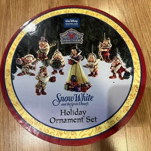 Jim Shore Disney Traditions Snow White & the 7 Dwarfs Holiday Ornament Set READ - Picture 1 of 5