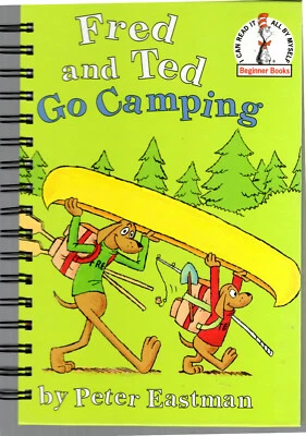 Journal - Made from "Fred and Ted Go Camping" 1 of a Kind  Unique Gift - Image 1 of 3