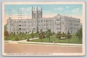 Goffstown New Hampshire, internado Villa Augustina, postal vintage - Imagen 1 de 2