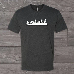 The Nine Walking LOTR T-shirt Tee Tshirt Unisex Lord Of The Rings The 9 - Picture 1 of 2