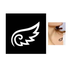 Henna Tattoo Schablone Airbrush Stencil Selbstklebend Flügel - Bild 1 von 3