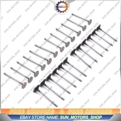 Juego de 24 válvulas de admisión y escape para Mercedes-Benz E280 C300 C250 2,5 3,0 L M272 Foto 1 de 4