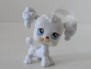 Hasbro LPS Littlest Pet Shop White Real Hair Poodle #17 Free Shipping Worldwide - Picture 1 of 6